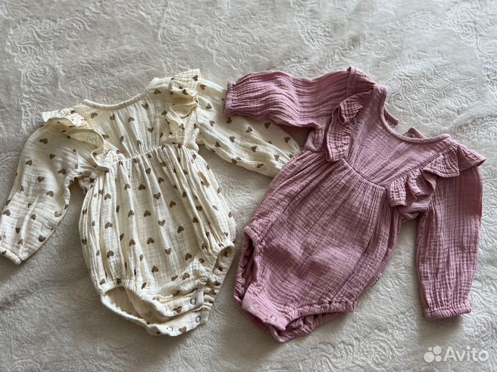 Муслиновый боди 62-68