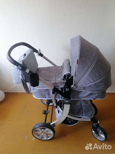 Коляска LuxMom Dalux 608 3в1 (серый)