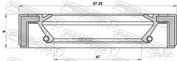 Сальник привода mazda CX-3/CX-5/CX-7/CX-9/6 (GJ)