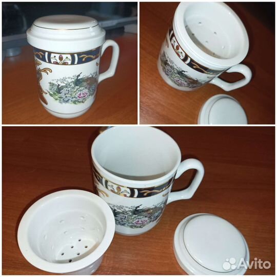Чайная, кофейная пара фарфор, кружка, блюдце