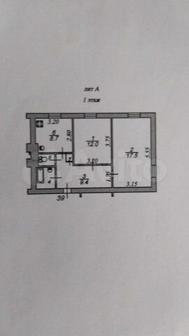 2-к. квартира, 51,6 м², 1/9 эт.