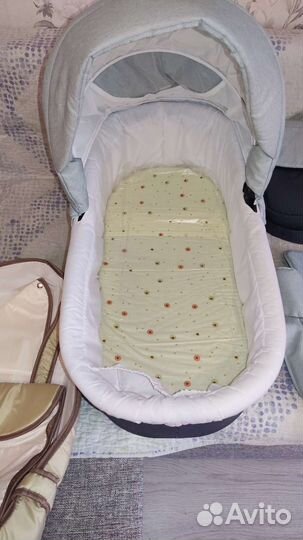 Коляска зимняя детская 1в1 Индиго