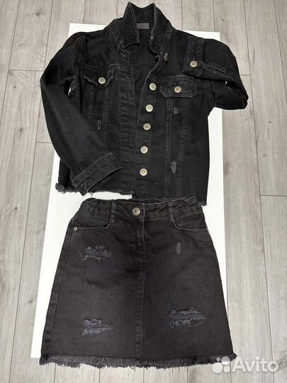 Джинсовый костюм для девочки