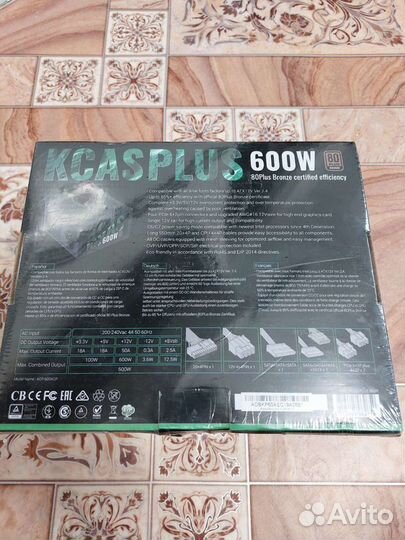 Блок питания AeroCool kcas plus 600W
