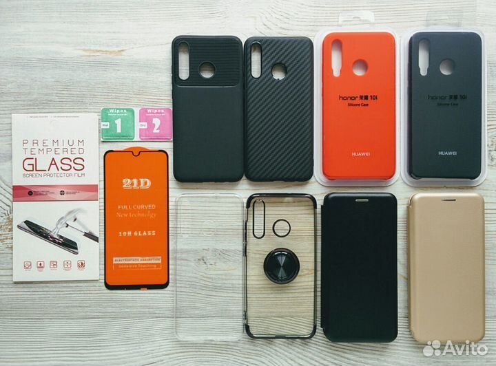 На Honor 10i / 20E / Huawei p smart+ стекло чехол