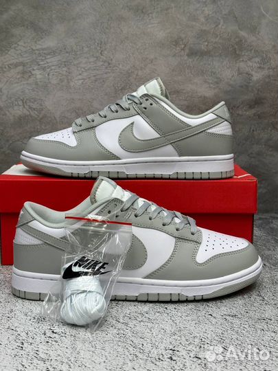 Кроссовки nike dunk low grey fog