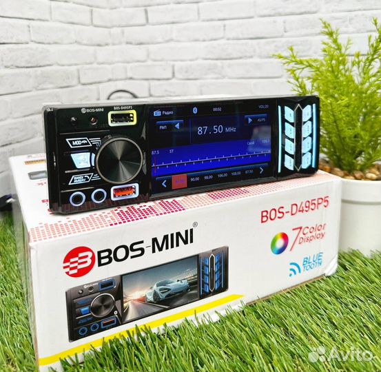 Магнитола 1 din с экраном bos mini арт319