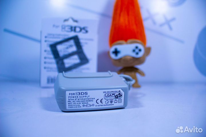Блок питания 3DS, 2DS, 3DS XL, 2DS XL