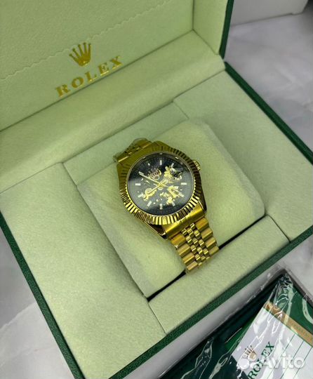 Часы мужские механические rolex skeleton