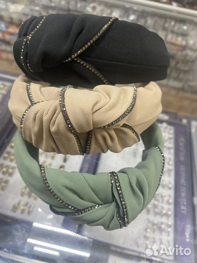 Ободок /Обруч для волос со стразами