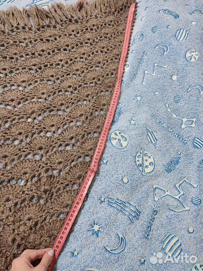 Платок шаль шерстяная, ручная работа