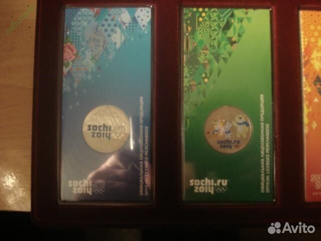 Сочи 2014 Шикарный полный набор во флокированном п