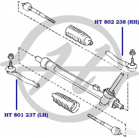Наконечник рулевой тяги, правый