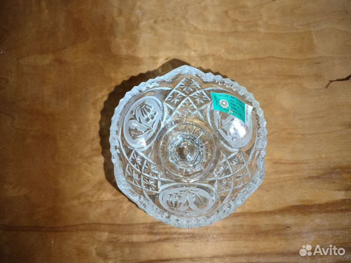 Конфетницы на ножке хрустальные новые СССР