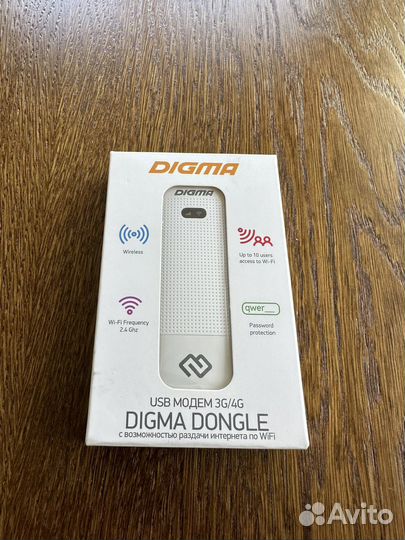 Новый Модем Digma Dongle Wi-Fi DW1961 3G/4G