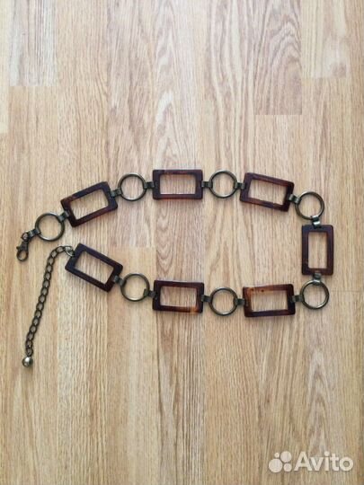 Ремень пояс металл пластик