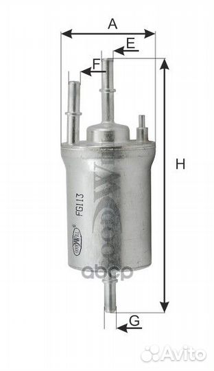 Фильтр топливный VAG A3/golf/octavia/superb/JET