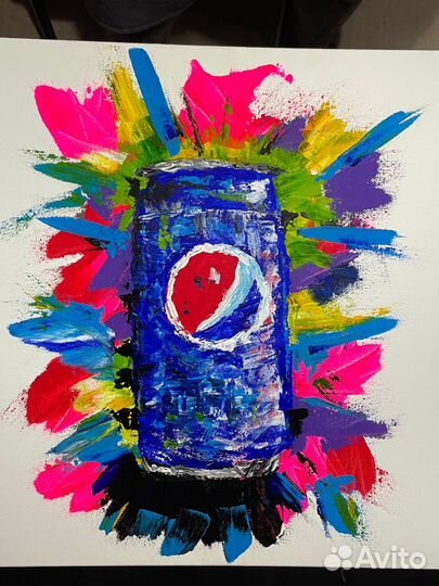 Картина акрилом на холсте