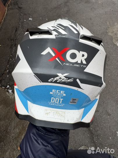 Шлем для мотоцикла кроссовый