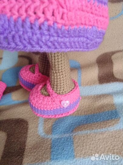 Игрушки вязаные крючком Зайка