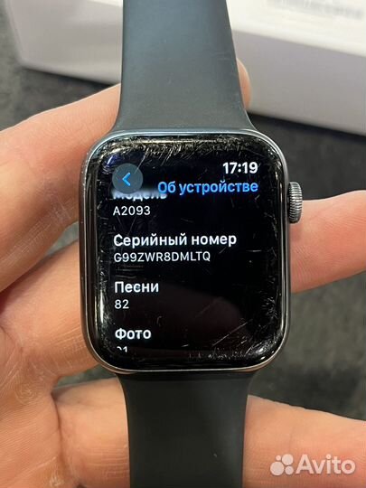 Часы apple watch 5 44 mm бу