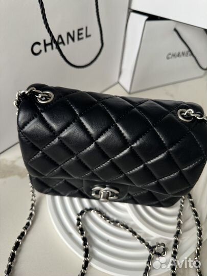 Сумка chanel VIP gift фурнитура серебро