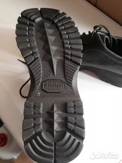 Полуботинки женские 38 размер, кожа, замша