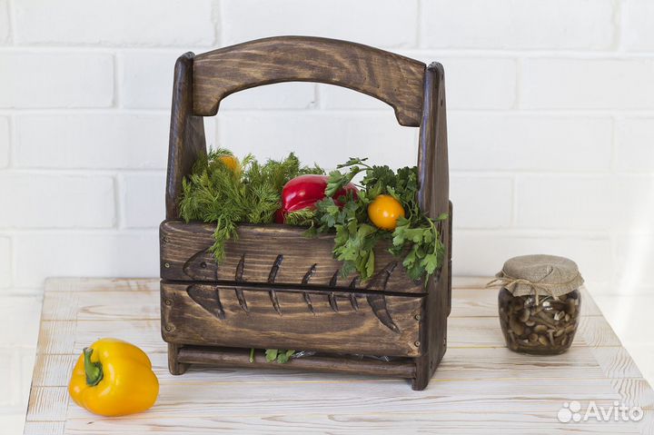 Деревянный ящик для пива 