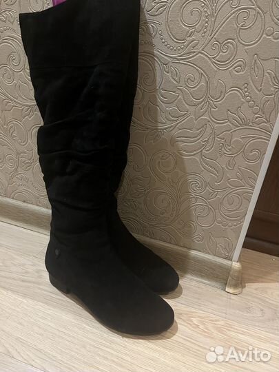 Зимние женские сапоги 38 натуральная замша