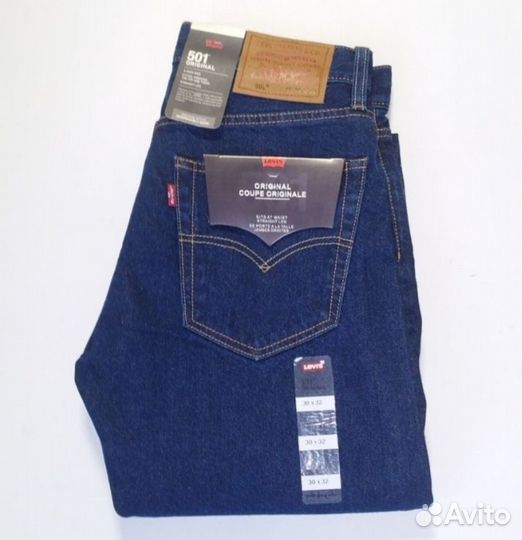Джинсы Супер Levis 501 Premium Пакистан W:30-38