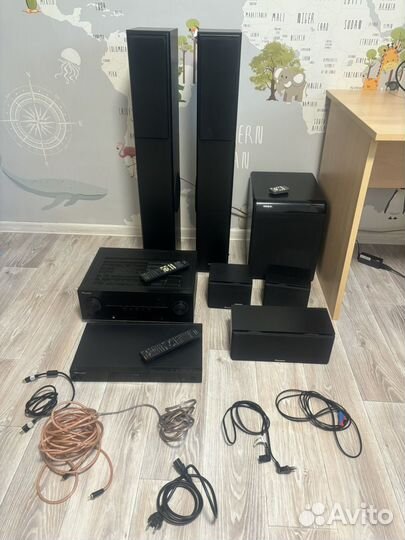 Домашний кинотеатр pioneer 5.1 с сабвуфером и DVD