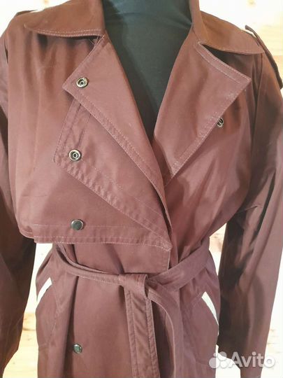 Винтажный английский плащ тренч хлопок 50 р
