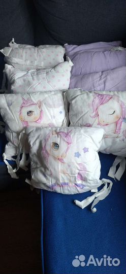 Бортики подушки в детскую кроватку