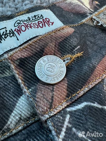 Джинсы камуфляж Realtree & Stussy y2k