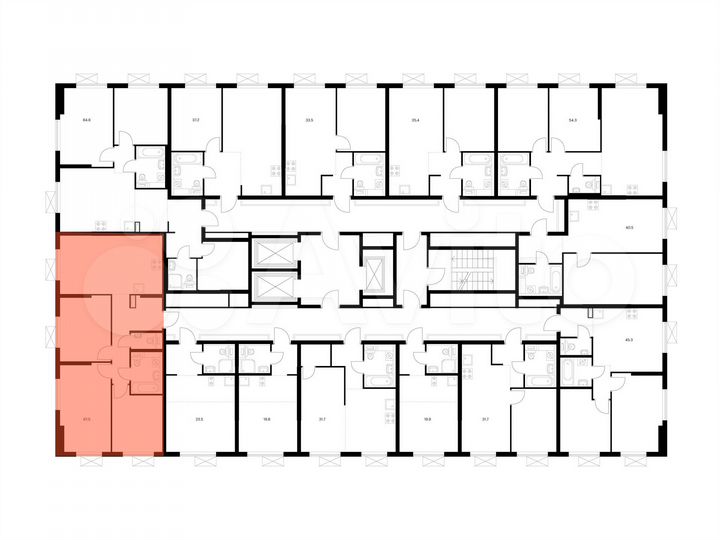 3-к. квартира, 67,5 м², 20/25 эт.