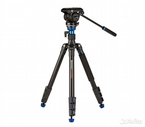 Штатив Benro Classic A2573F с видеоголовой S4PRO, клипсовые замки, алюминий