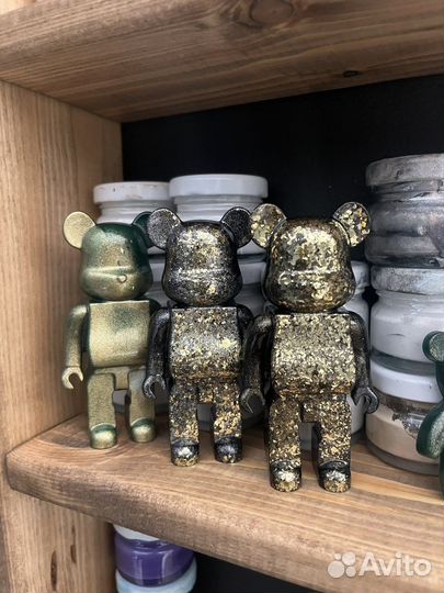 Мишки bearbrick из эпоксидной смолы
