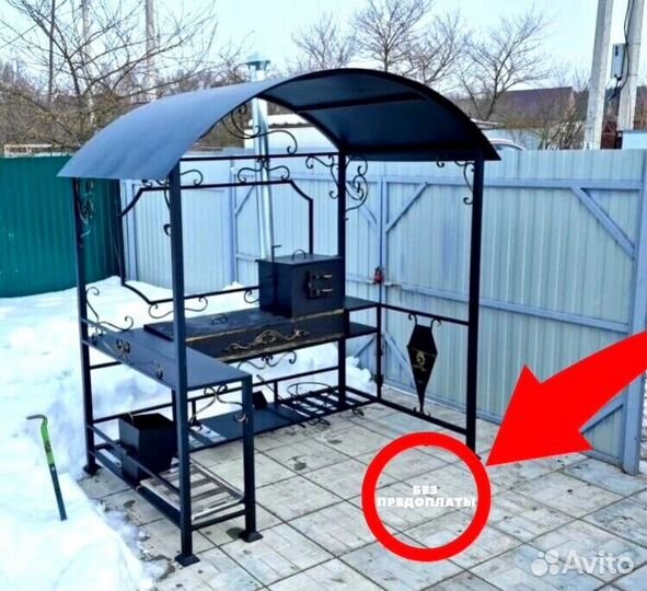 Беседка с мангалом