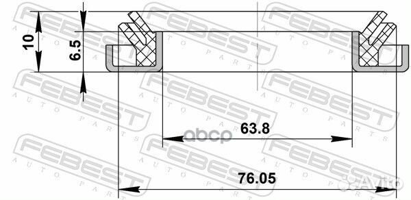 Сальник ступицы пер. 82.15x108.3x7/15.7 Suzuki