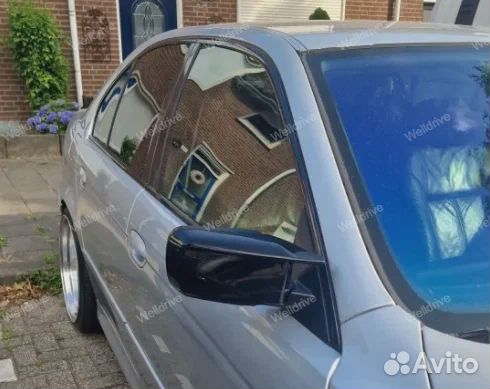 Крышки зеркал BMW 3 E46 черный глянец