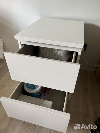 Тумба прикроватная икеа белая мальм