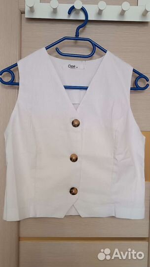 Жилет лён/хлопок