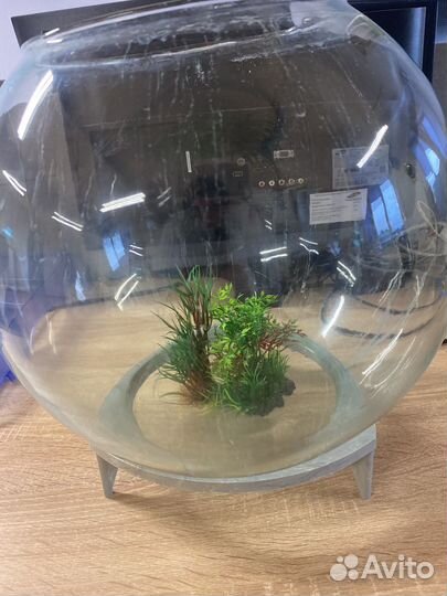 Аквариум для рыбок круглый 20 л