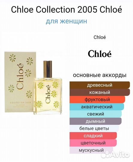 Chloe Chloe collection 2005, духи винтаж