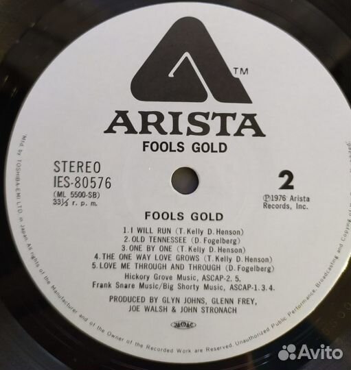 LP - Fools Gold - Fools Gold /Japan -Arista/ -1976