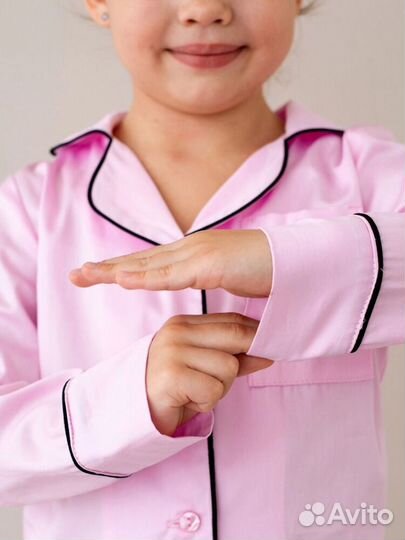 Пижама детская розовая