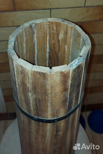 Ваза напольная деревянная