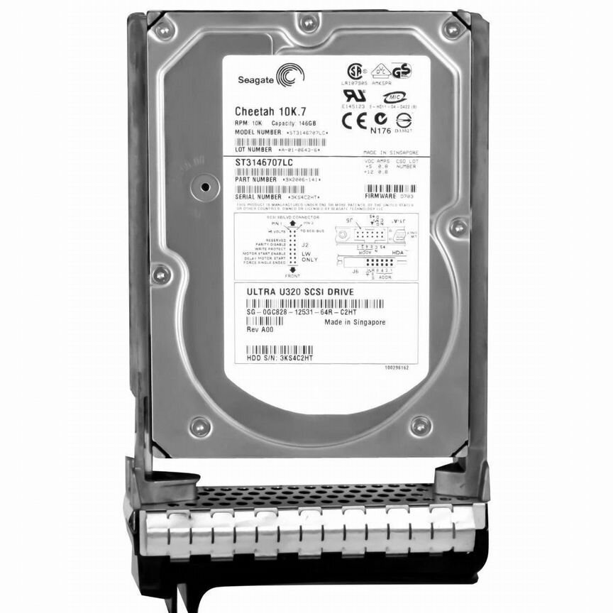 [GC828] Жесткий Диск Dell 146gb U320scsi 3.5" Hdd Gc828