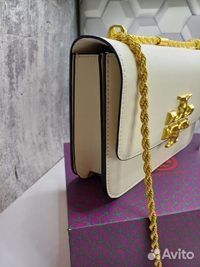 Сумка белая tory burch