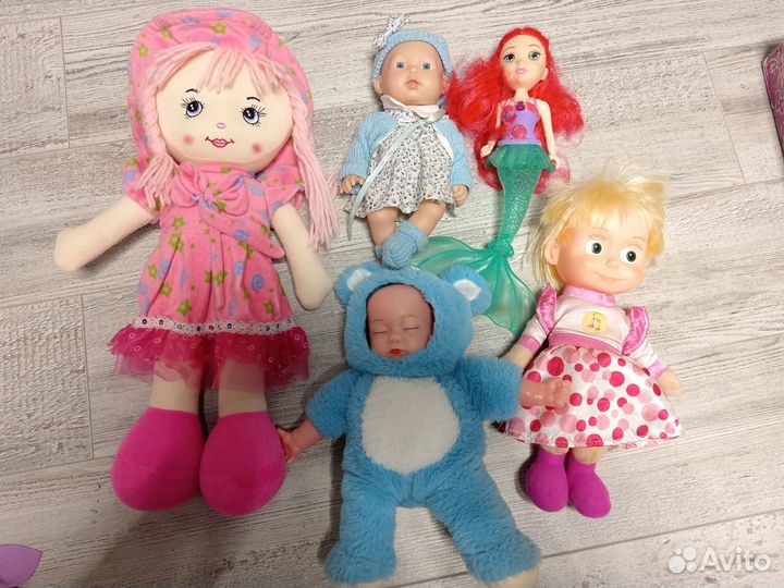 Огромный пакет игрушек для девочки